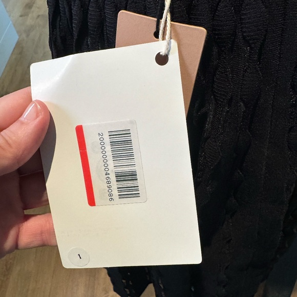 Alaia pleated stretch knit black skirt, size xxl, NWT - Picture 7 of 12